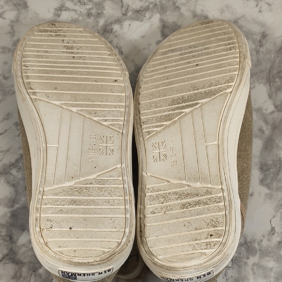 Ben Sherman Khaki Canvas Sneakers - Picture 9 of 11